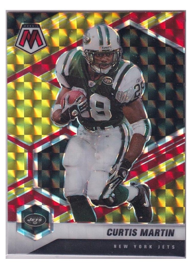 2021 Panini Mosaic Base Set Curtis Martin #156 card
