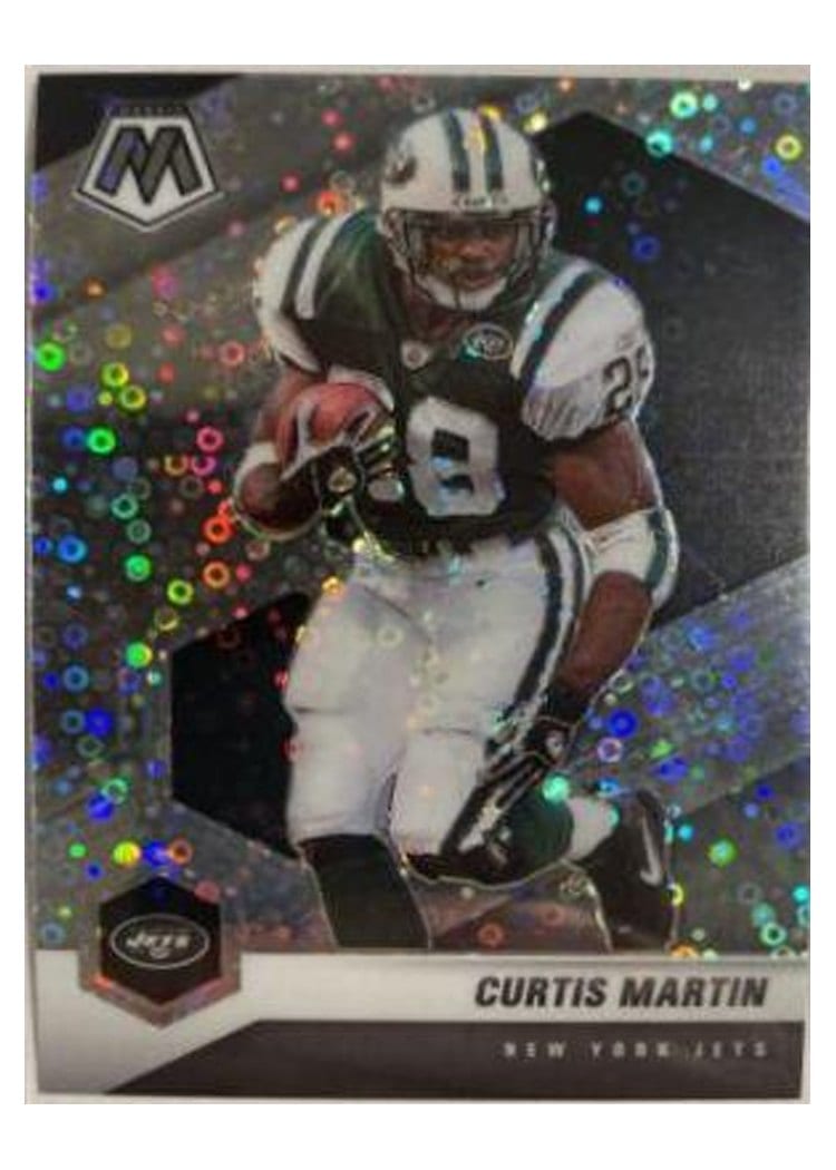 2021 Panini Mosaic Base Set Curtis Martin No Huddle Silver Mosaic #156 card