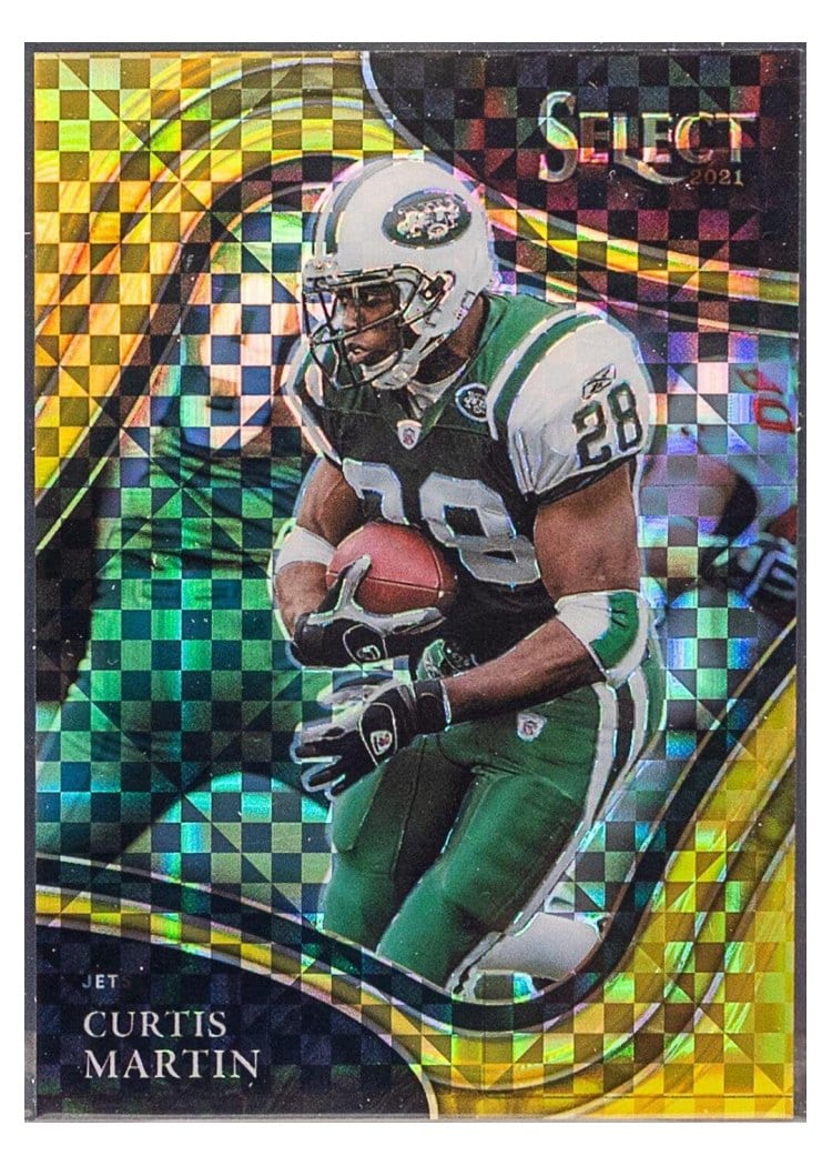 2021 Panini Select Base Set Curtis Martin Gold #341 card