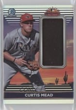 2022 Bowman Chrome 2021 AFL Relics Curtis Mead #AFLR-CM card
