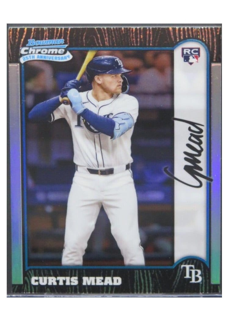 2024 Bowman Chrome 1999 Bowman Chrome 25th Anniversary Curtis Mead #BC25-9 card