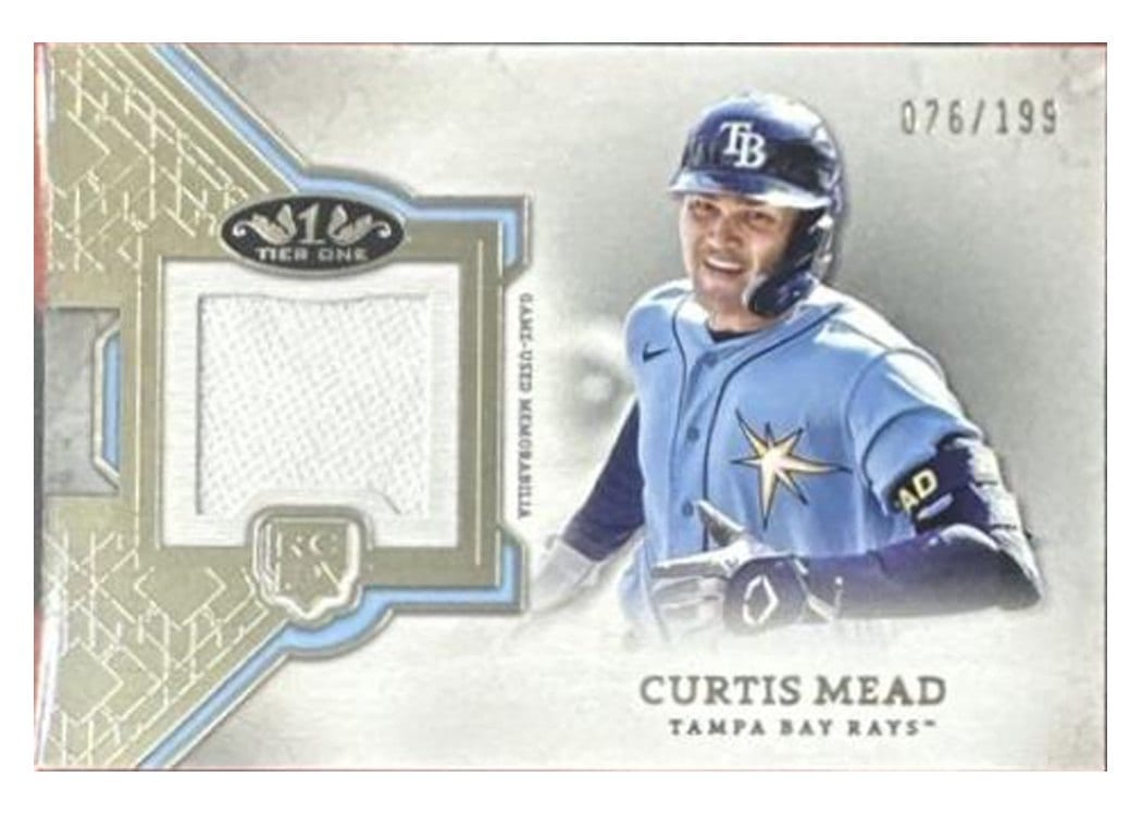 2024 Topps Tier One Rookie Relics Curtis Mead #RR-CM card