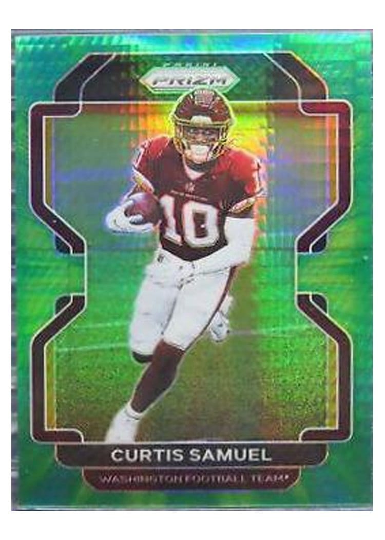 2021 Panini Prizm Base Set Curtis Samuel Hyper Prizm #209 card