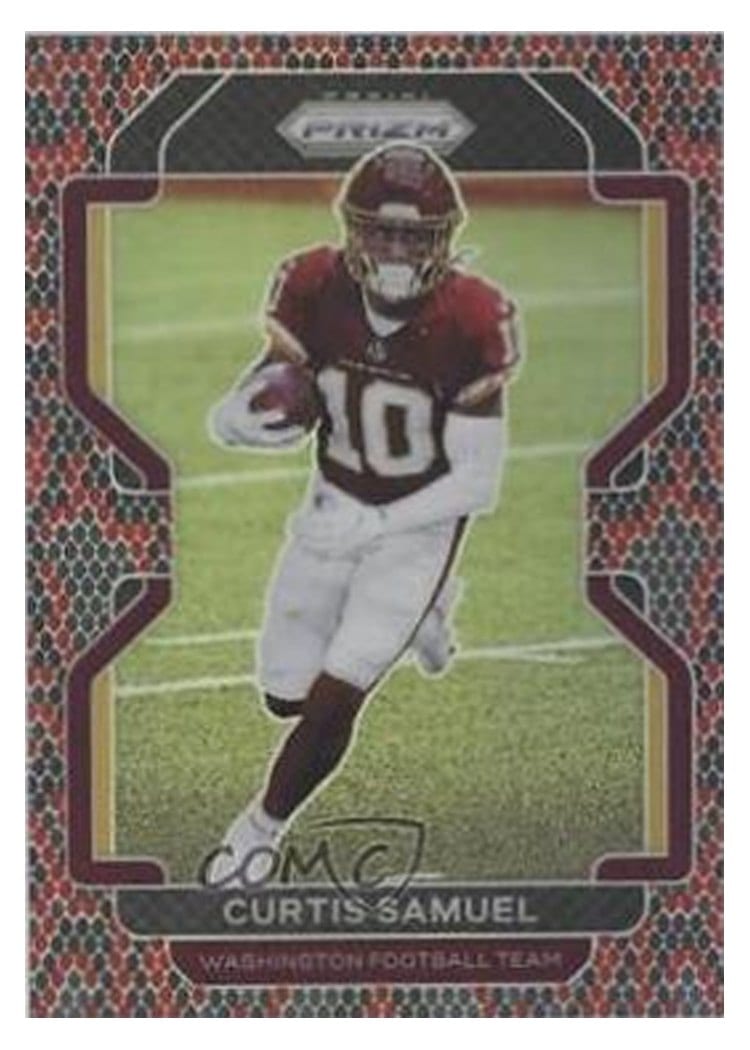 2021 Panini Prizm Base Set Curtis Samuel #209 card