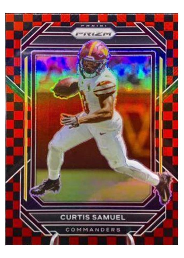 2022 Panini Prizm Base Set Curtis Samuel #295 card