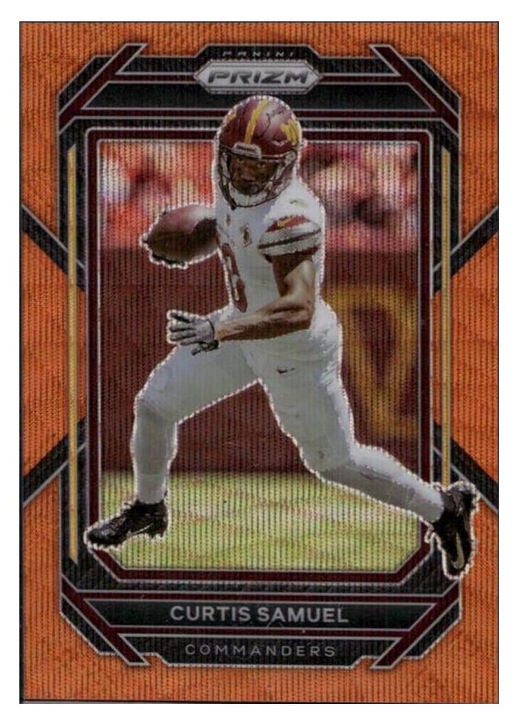 2022 Panini Prizm Base Set Curtis Samuel #295 card