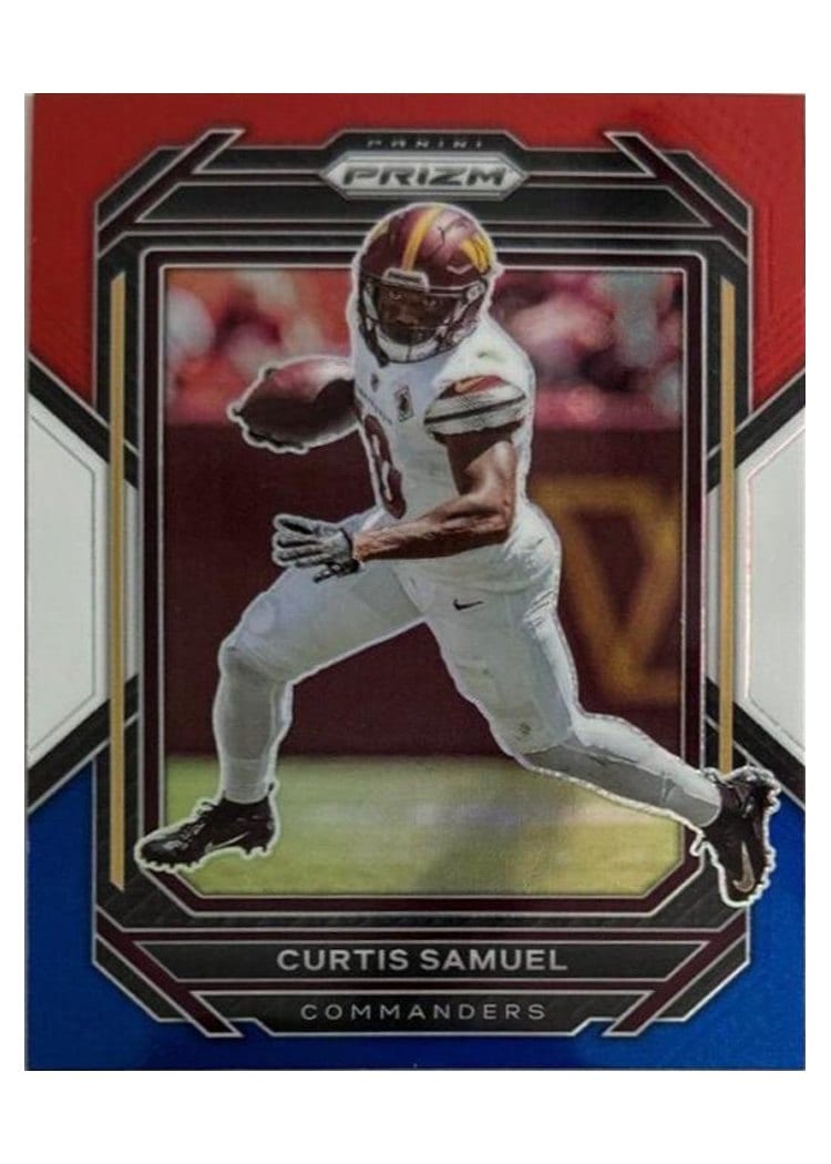 2022 Panini Prizm Base Set Curtis Samuel #295 card