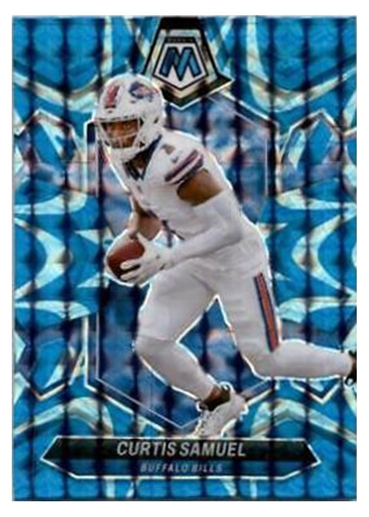 2024 Panini Mosaic Base Set Curtis Samuel Blue Reactive #24 card