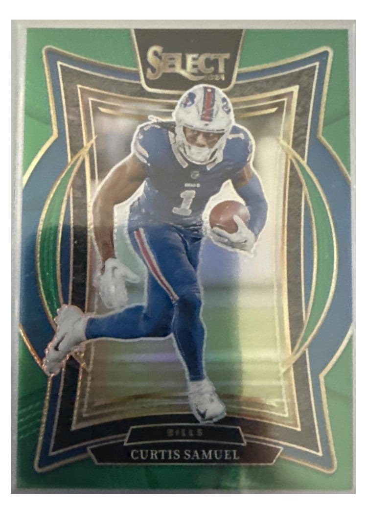 2024 Panini Select Base Set Curtis Samuel Green Prizm #23 card