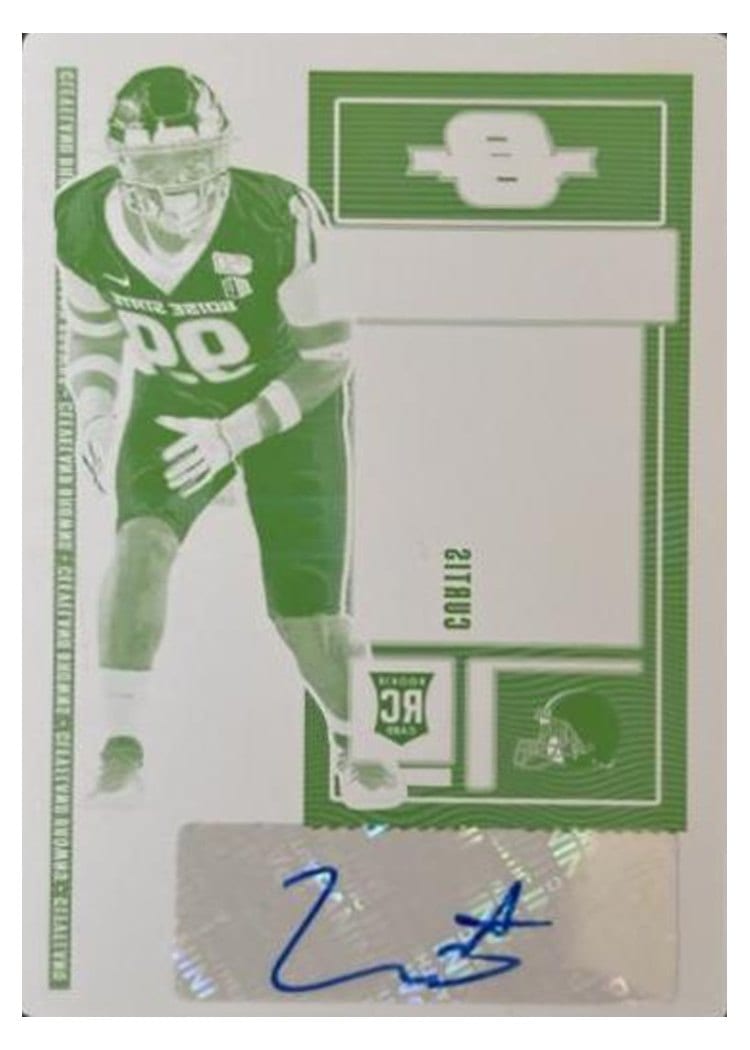 2020 Panini Contenders Optic Base Set Curtis Weaver #185 card
