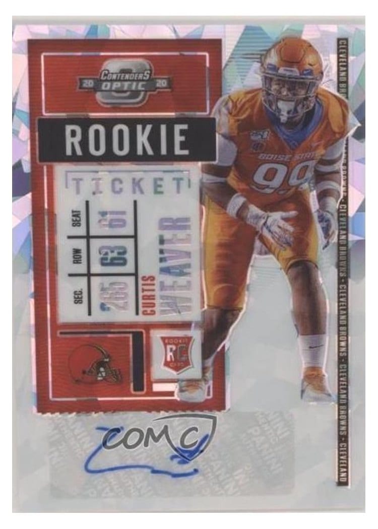 2020 Panini Contenders Optic Base Set Curtis Weaver #185 card