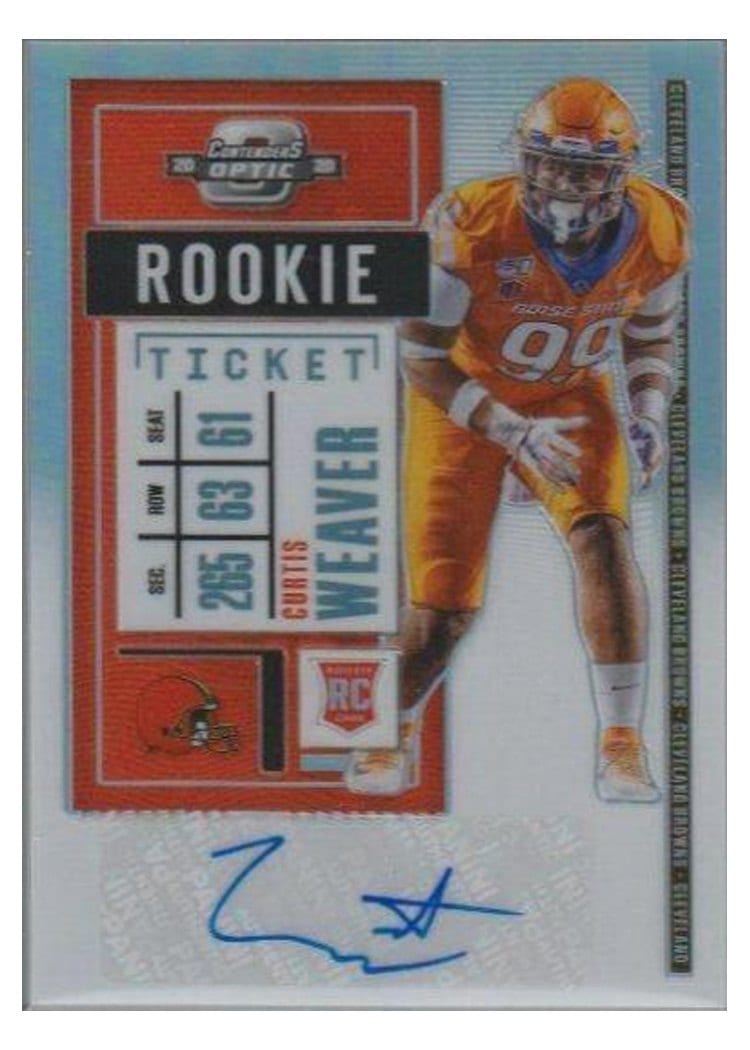 2020 Panini Contenders Optic Base Set Curtis Weaver #185 card