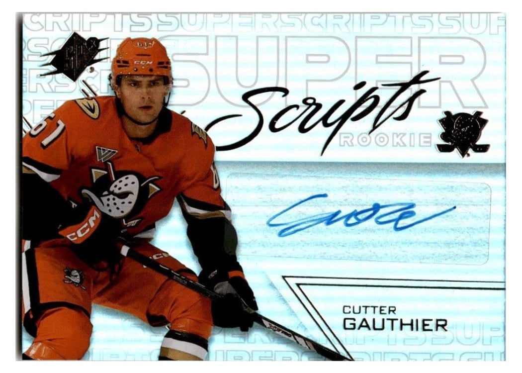 2024-25 SPx SuperScripts Rookies Cutter Gauthier #SSR-GA