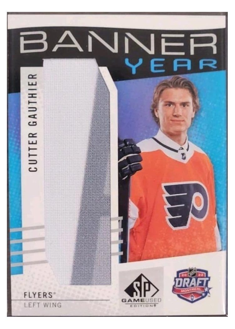 2025-26 SP Game Used NHL Draft Banner Year Relics Cutter Gauthier #BYD-CG