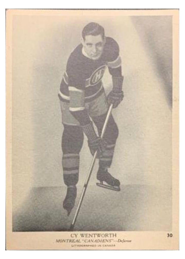1939 O-Pee-Chee V301-1 Cy Wentworth #30 card