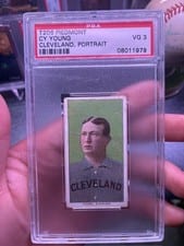 1909 T206 Hindu Brown Cy Young card