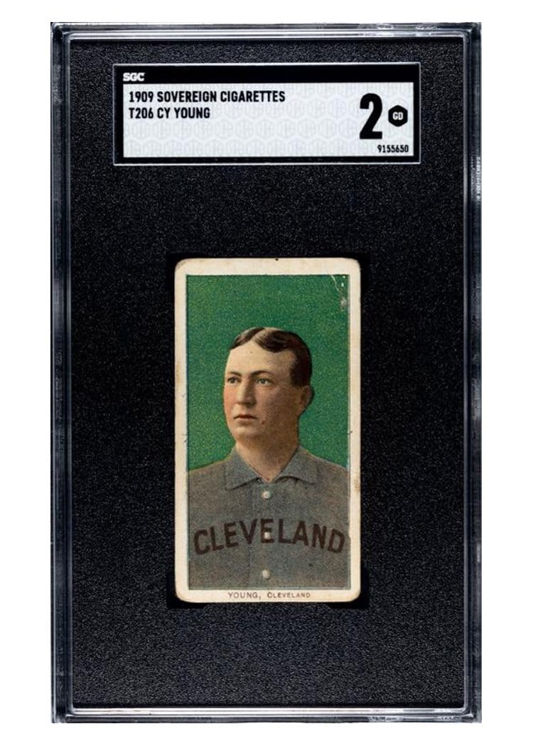 1909 T206 Sovereign 150 Cy Young card