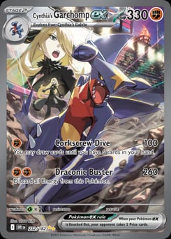 2025 Destined Rivals Cynthia's Garchomp ex #232 card