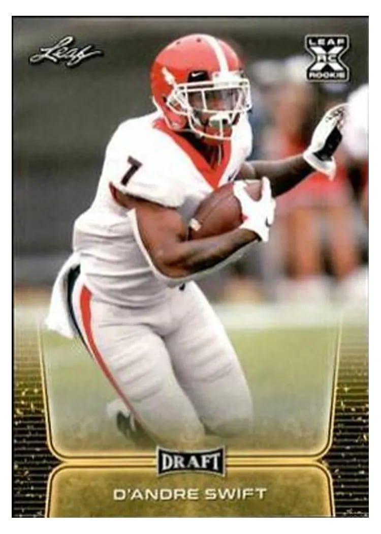 2020 Leaf Draft D'Andre Swift #10 card