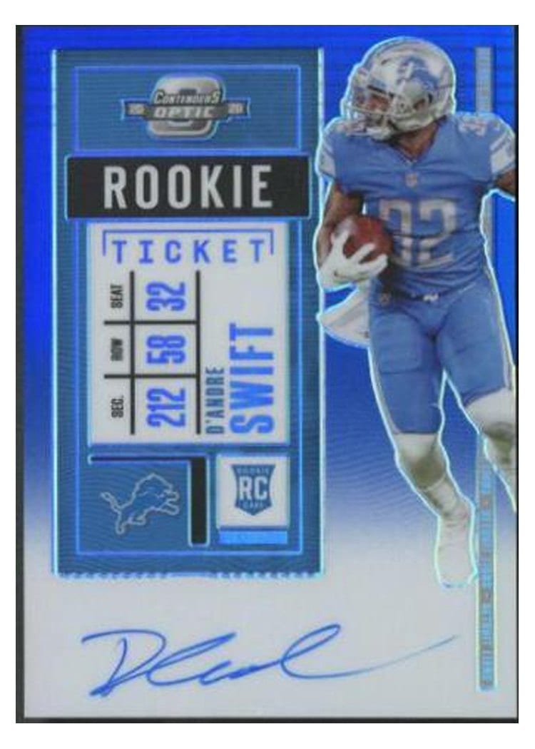 2020 Panini Contenders Optic Base Set D'Andre Swift #115 card