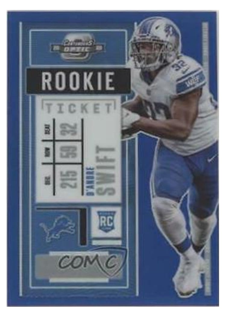 2020 Panini Contenders Optic Base Set D'Andre Swift #70 card