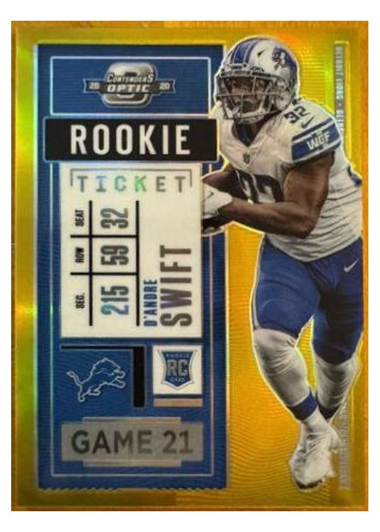 2020 Panini Contenders Optic Base Set D'Andre Swift #70 card