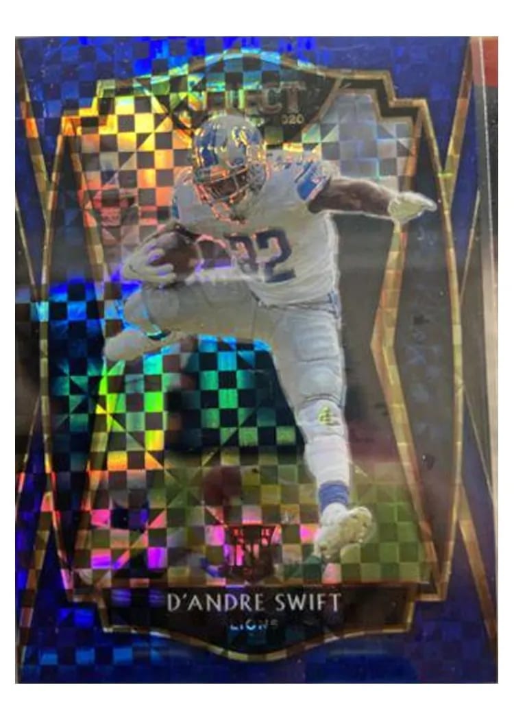 2020 Panini Select Base Set D'Andre Swift Blue Prizm #151 card