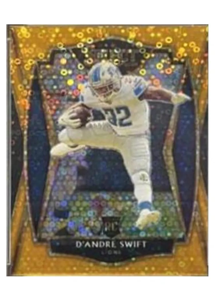 2020 Panini Select Base Set D'Andre Swift Gold Disco Prizm #151 card