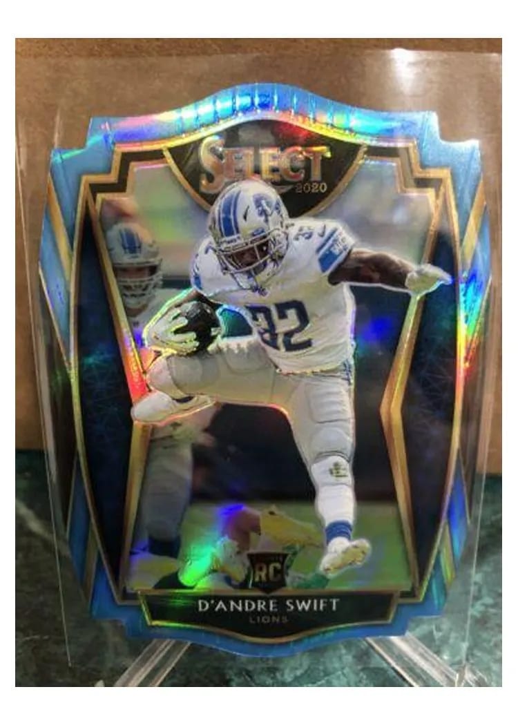 2020 Panini Select Base Set D'Andre Swift Light Blue Prizm #151 card