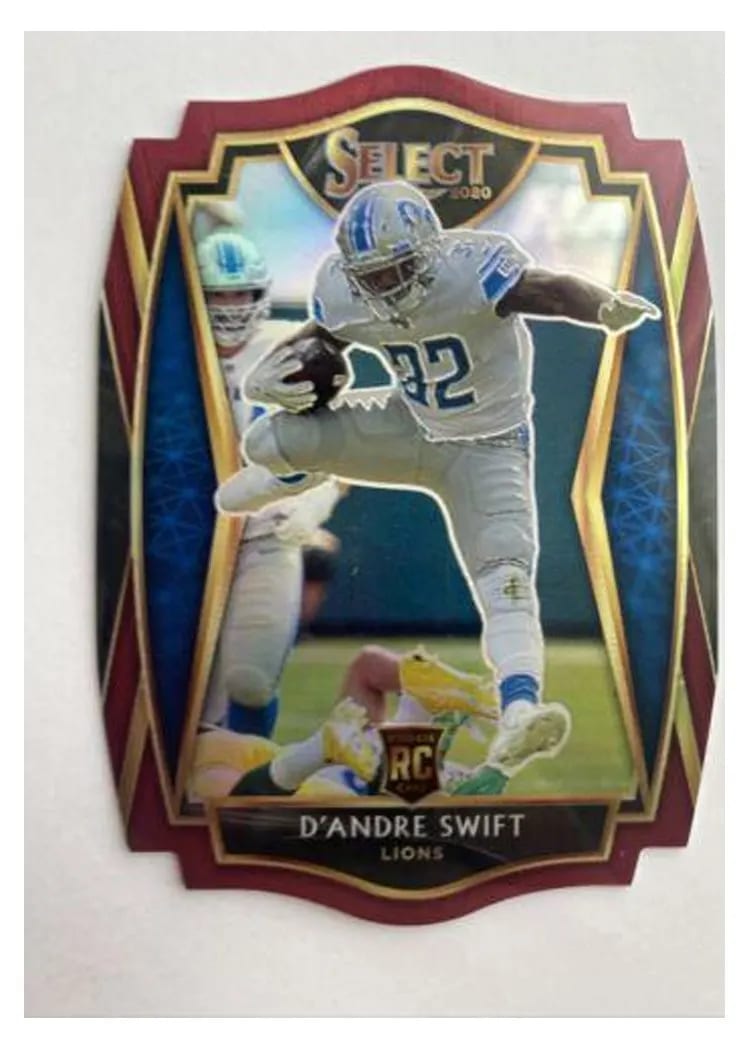 2020 Panini Select Base Set D'Andre Swift Maroon Prizm Die Cut #151 card
