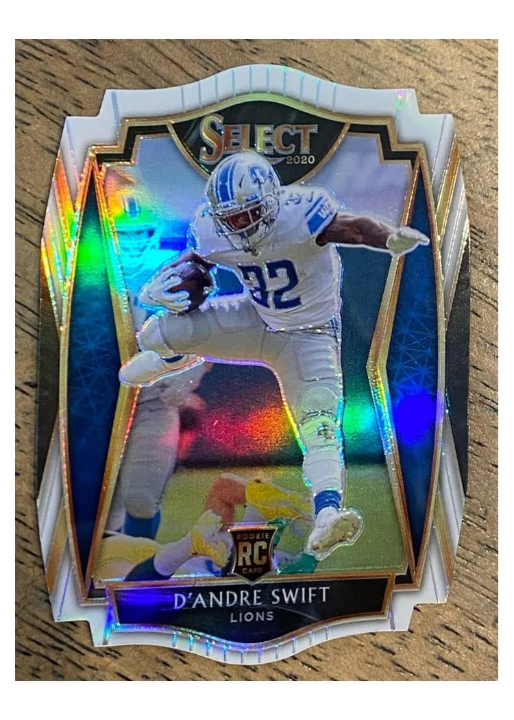 2020 Panini Select Base Set D'Andre Swift White Prizm #151 card