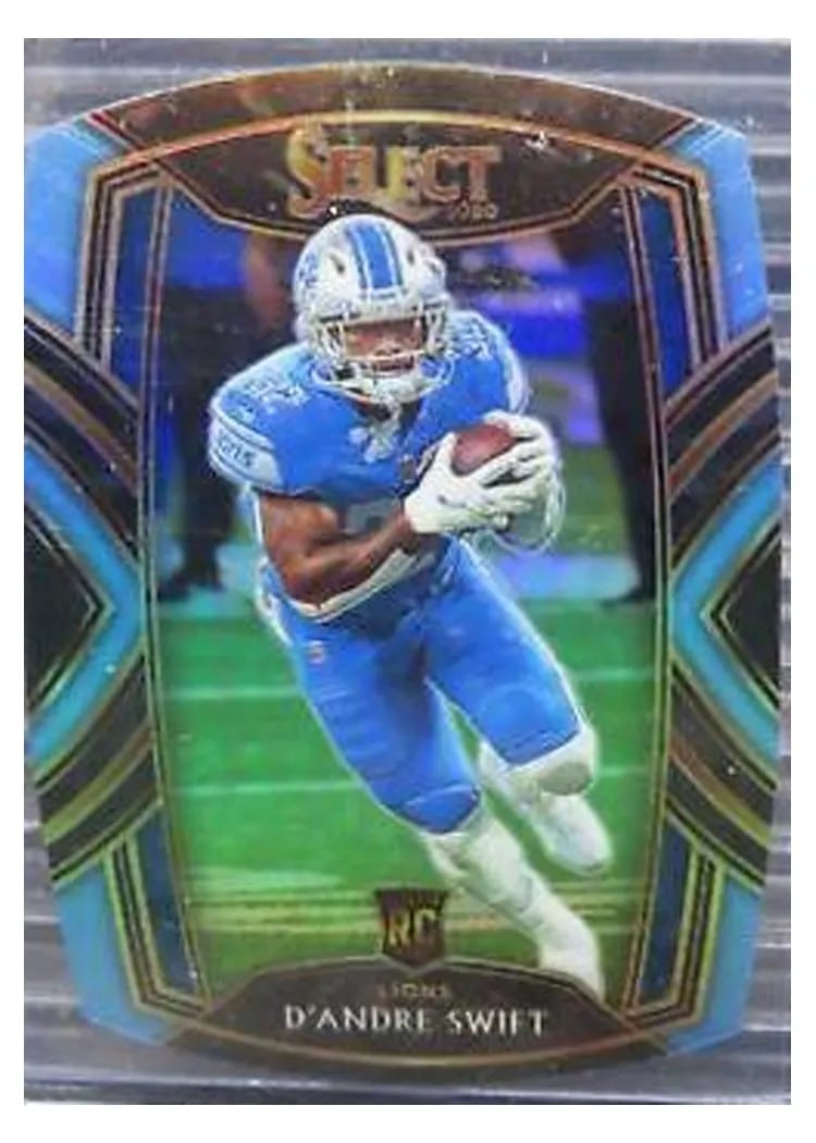 2020 Panini Select Base Set D'Andre Swift Blue Prizm #251 card