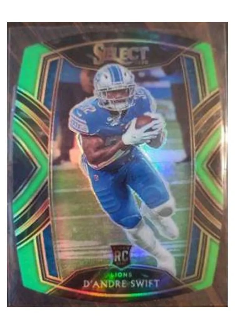 2020 Panini Select Base Set D'Andre Swift Green Prizm #251 card