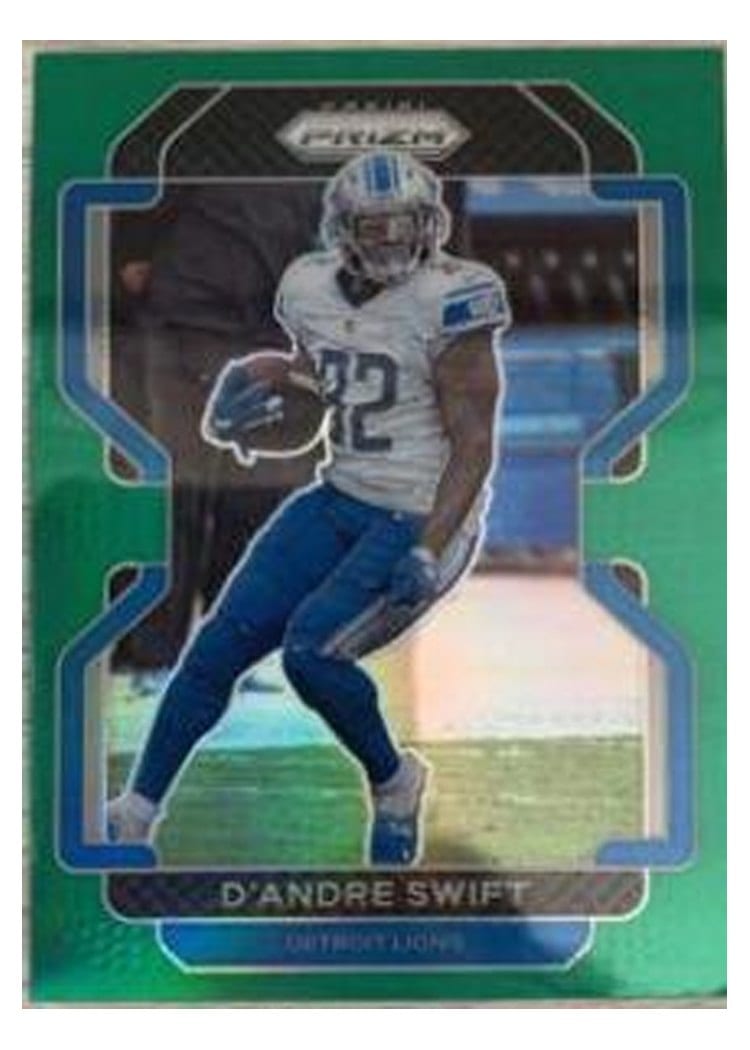 2021 Panini Prizm Base Set D'Andre Swift Green Prizm #149 card