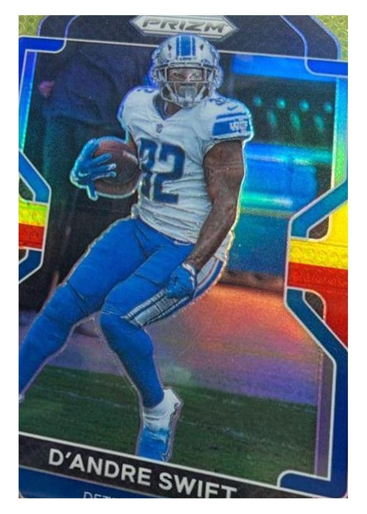 2021 Panini Prizm Base Set D'Andre Swift Red Prizm #149 card