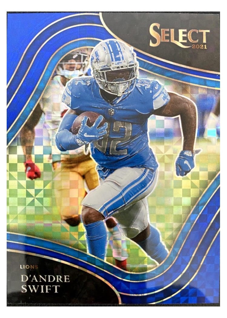 2021 Panini Select Base Set D'Andre Swift Blue #313 card