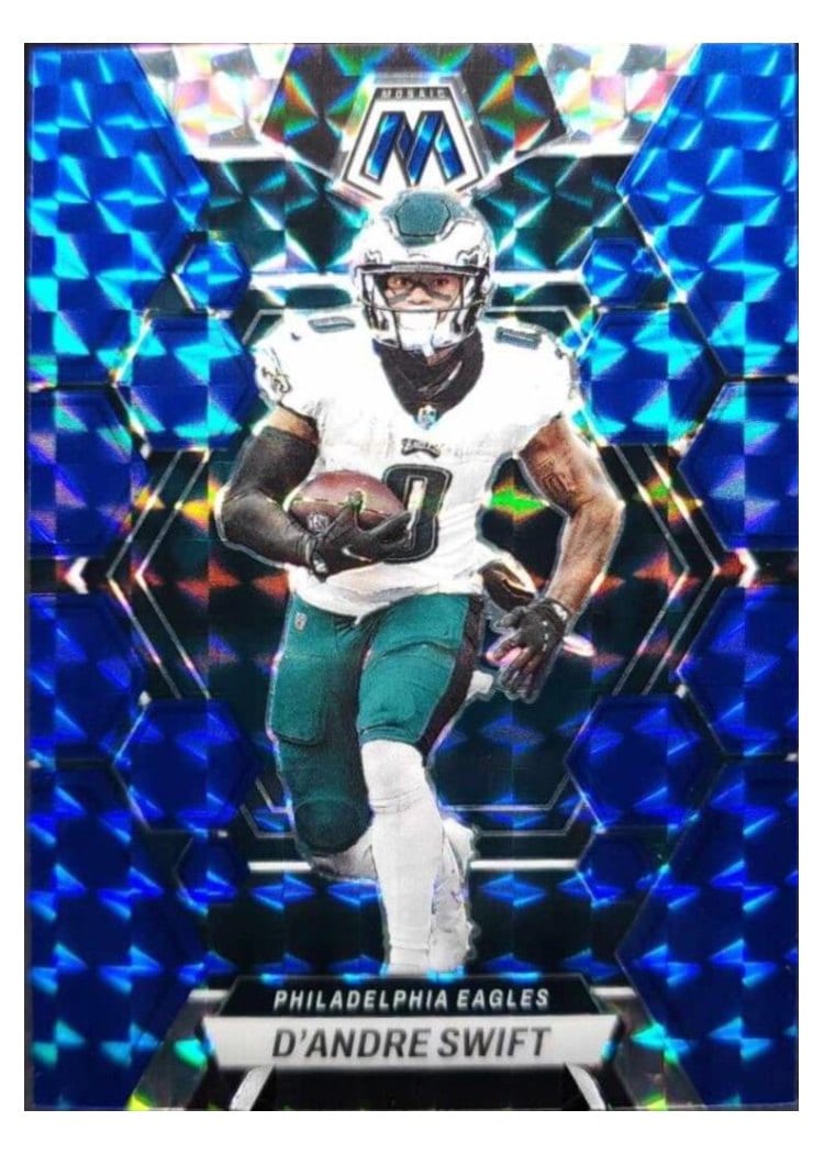 2023 Panini Mosaic Base Set D'Andre Swift Blue #188 card