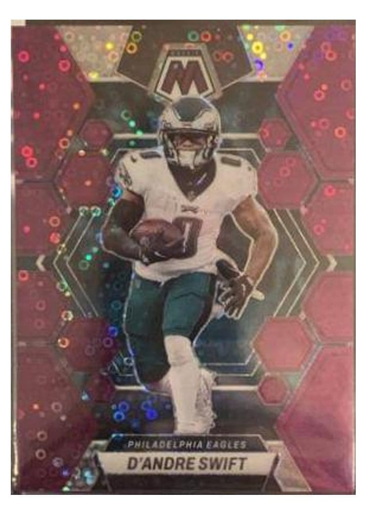 2023 Panini Mosaic Base Set D'Andre Swift No Huddle Purple #188 card