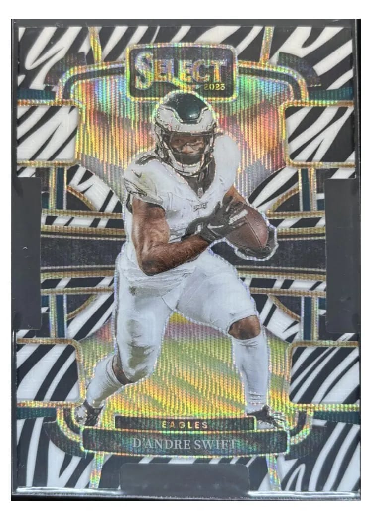 2023 Panini Select Base Set D'Andre Swift Tiger Prizm #81 card