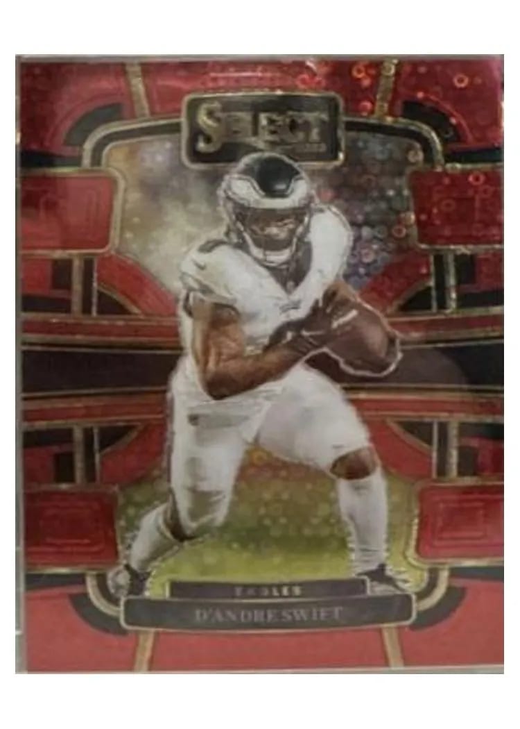 2023 Panini Select Base Set D'Andre Swift Disco Red Prizm #81 card