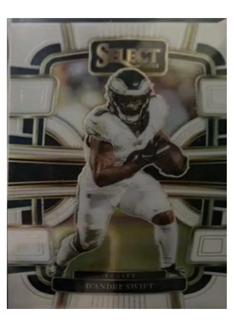 2023 Panini Select Base Set D'Andre Swift White Prizm #81 card