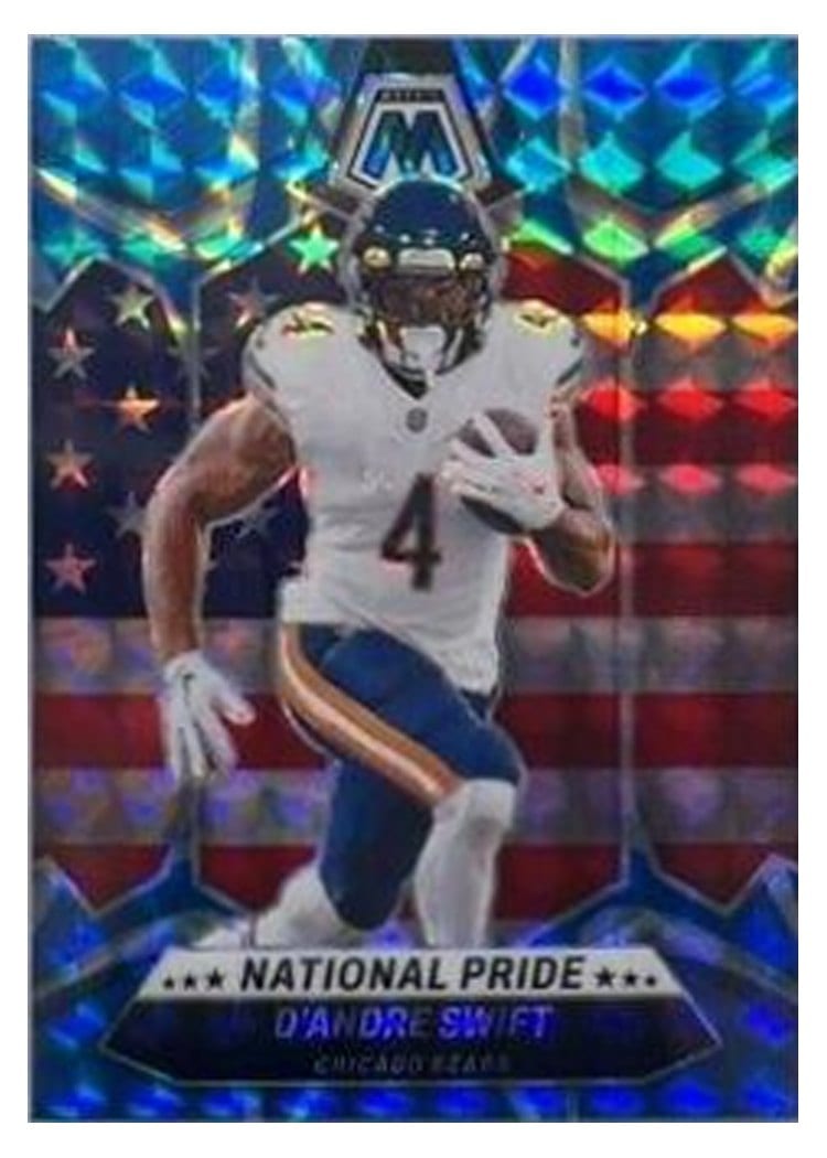 2024 Panini Mosaic Base Set D'Andre Swift Camo Pink #260 card