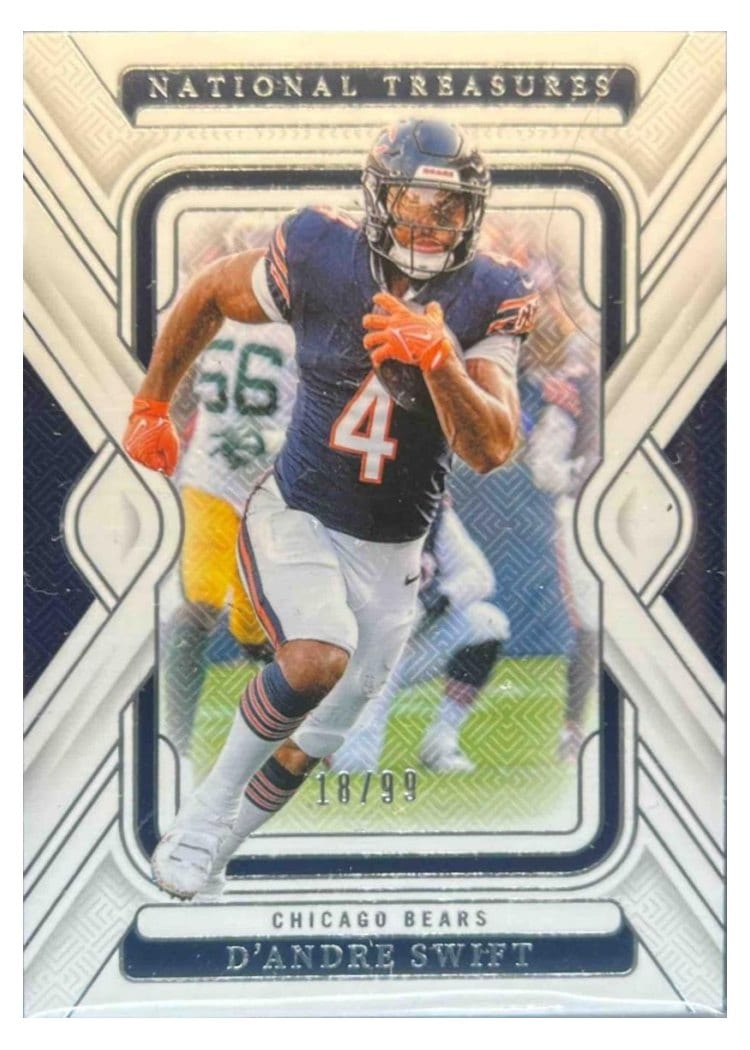 2024 Panini National Treasures Base Set D'Andre Swift #17 card