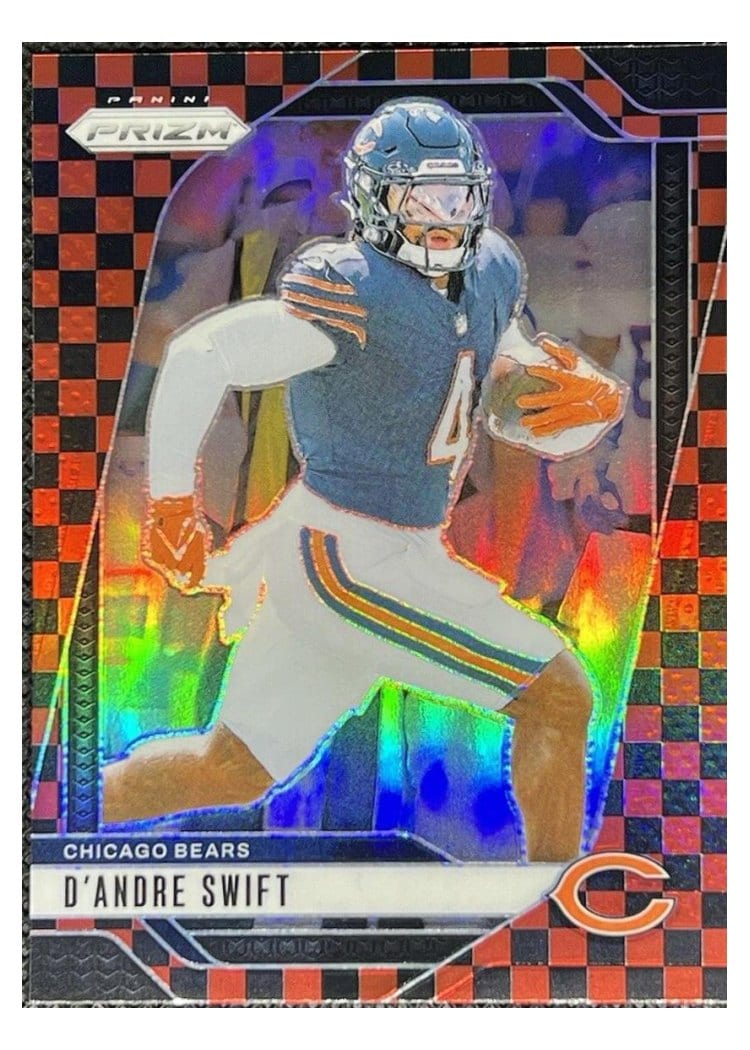 2024 Panini Prizm Base Set D'Andre Swift Black Red Checker #47 card