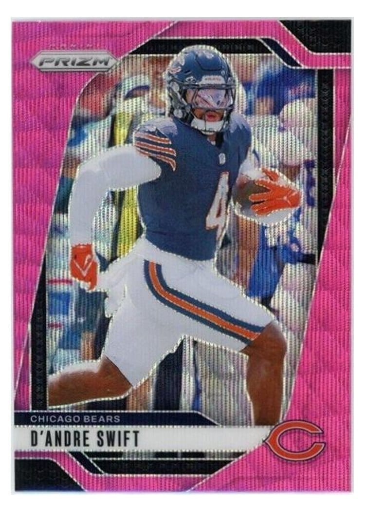2024 Panini Prizm Base Set D'Andre Swift Pink Wave #47 card