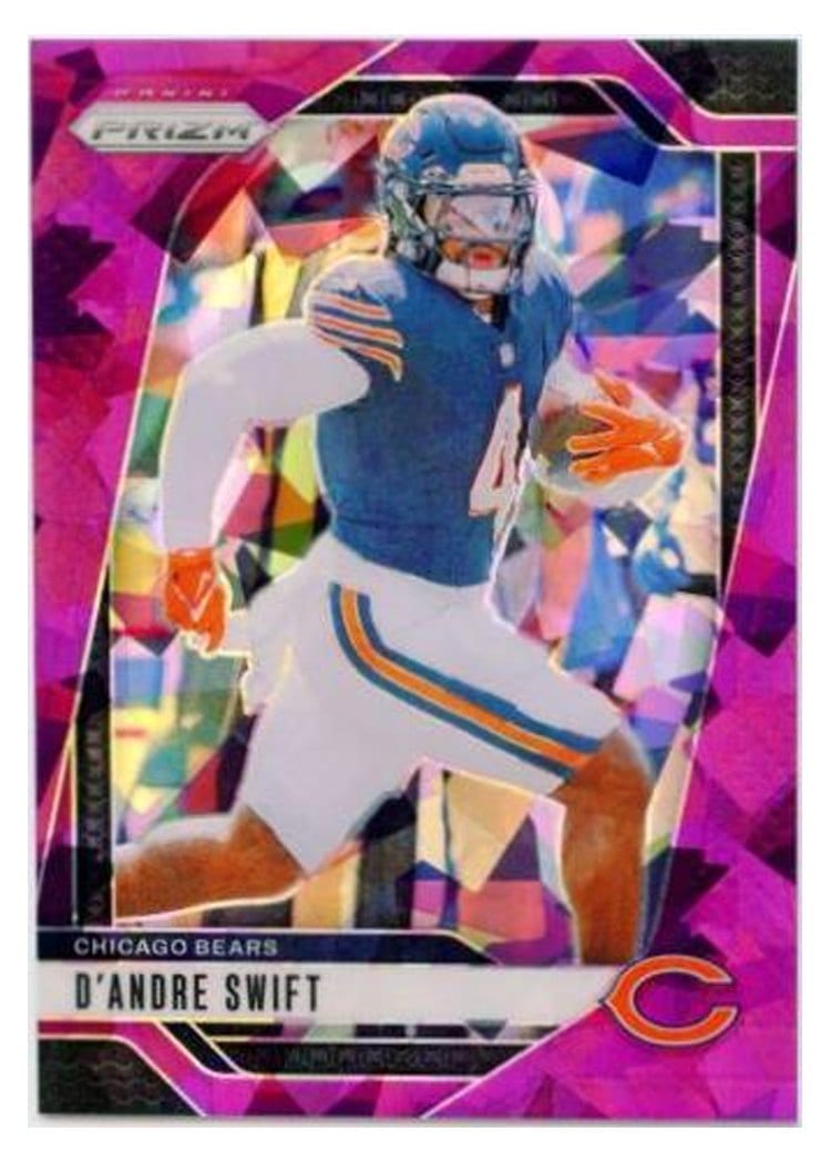 2024 Panini Prizm Base Set D'Andre Swift Purple Ice #47 card