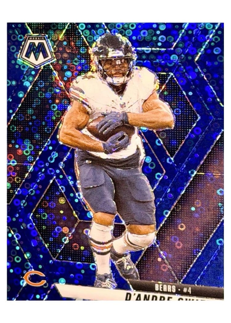 2025 Panini Mosaic Base Set D'Andre Swift No Huddle Blue #213 card