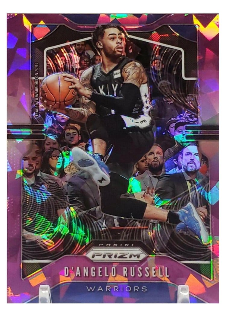 2019-20 Panini Prizm Base Set D'Angelo Russell Purple Ice Prizm #204 card