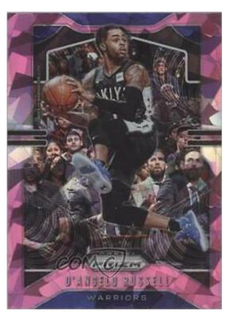 2019-20 Panini Prizm Base Set D'Angelo Russell Pink Ice Prizm #204 card