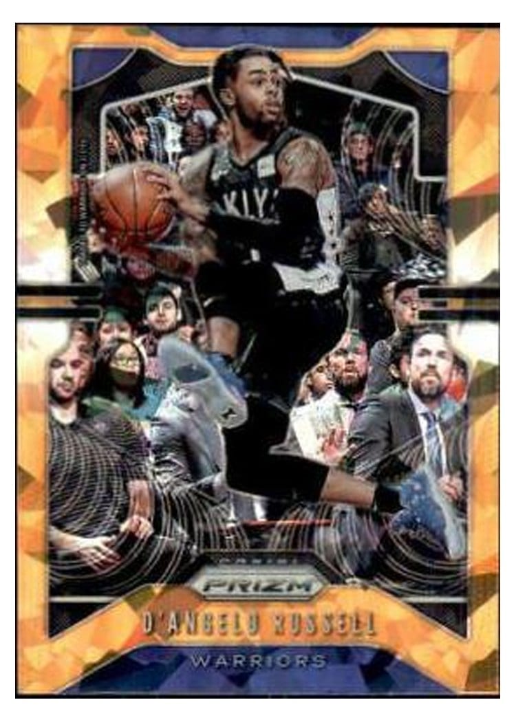 2019-20 Panini Prizm Base Set D'Angelo Russell Orange Ice Prizm #204 card